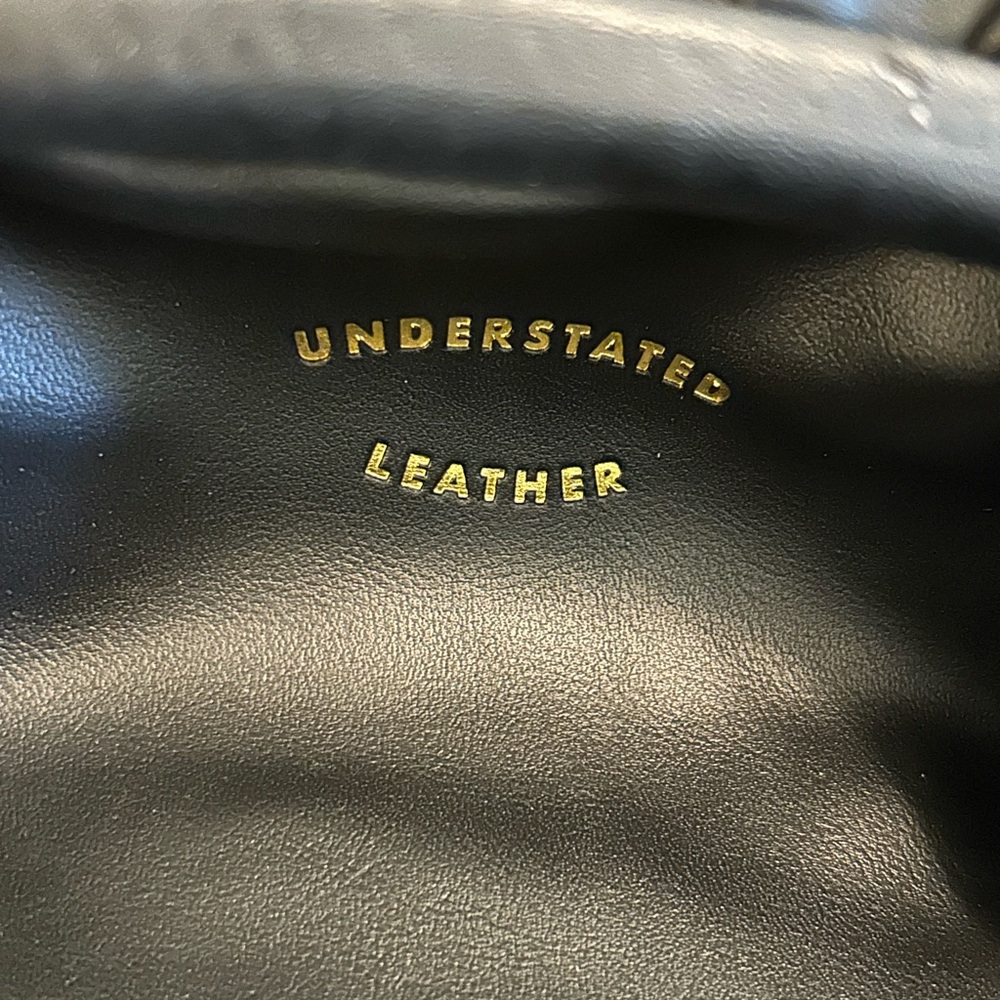 Understated Leather Vegan Clutch/Crossbody - Picture 2 of 3